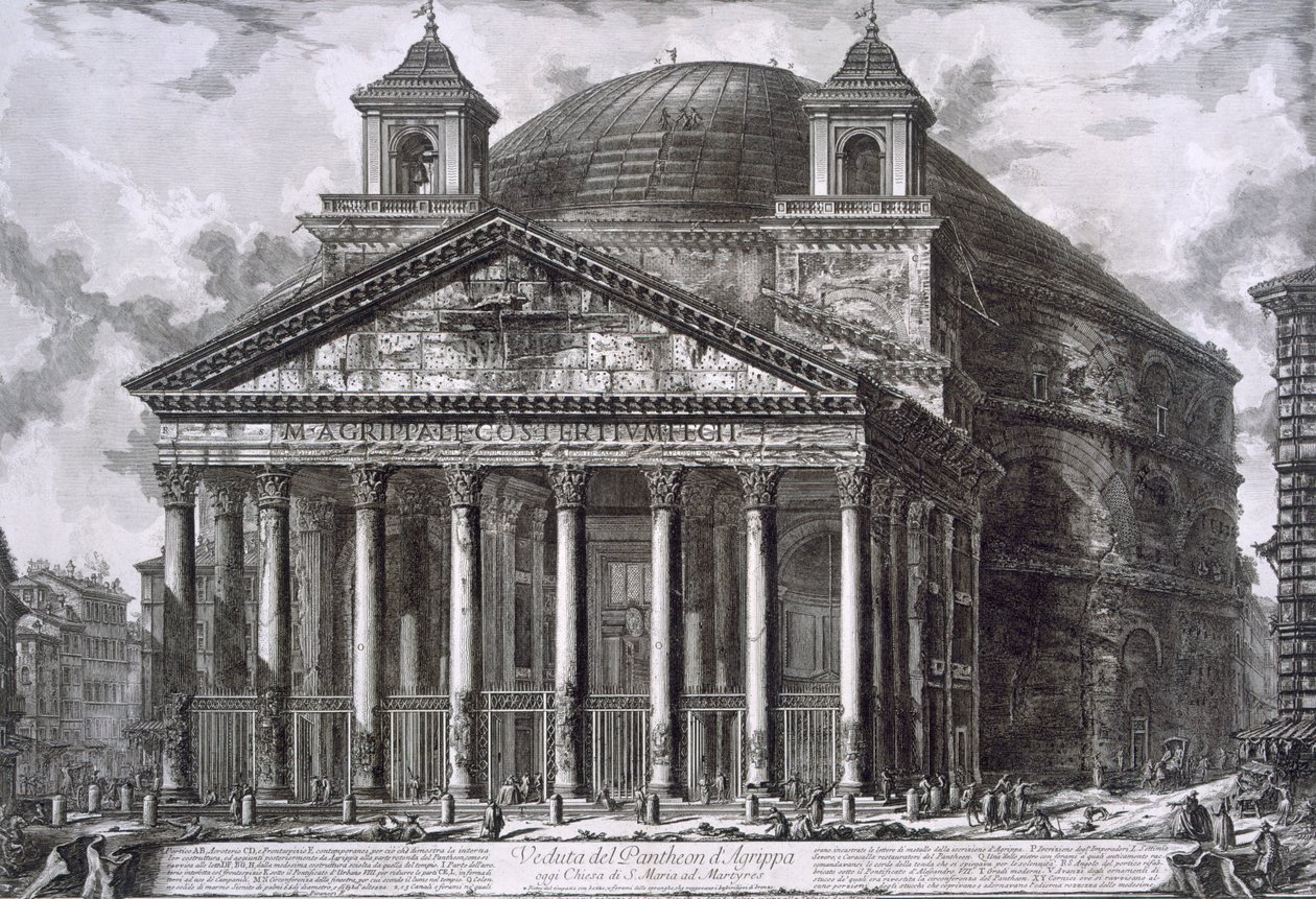 Pantheon von Agrippa, Rom (Gravur) von Giovanni Battista Piranesi