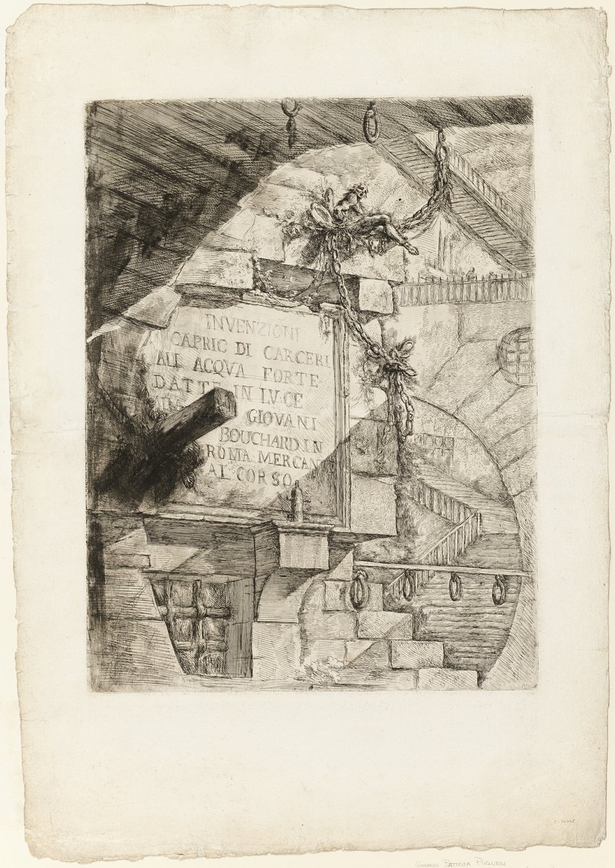 Titelseite aus Imaginäre Gefängnisse von Giovanni Battista Piranesi
