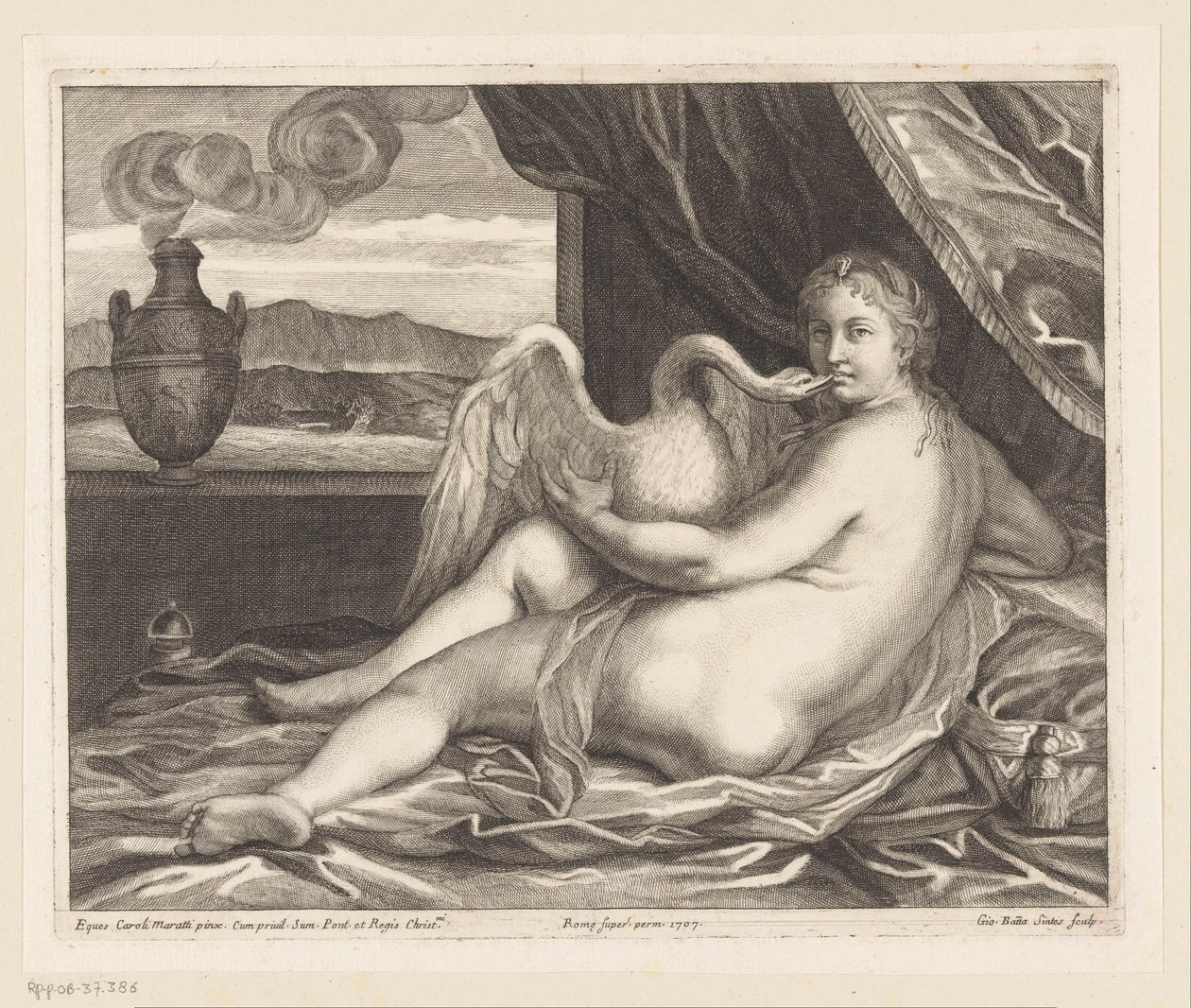 Leda und der Schwan von Giovanni Battista Sintes