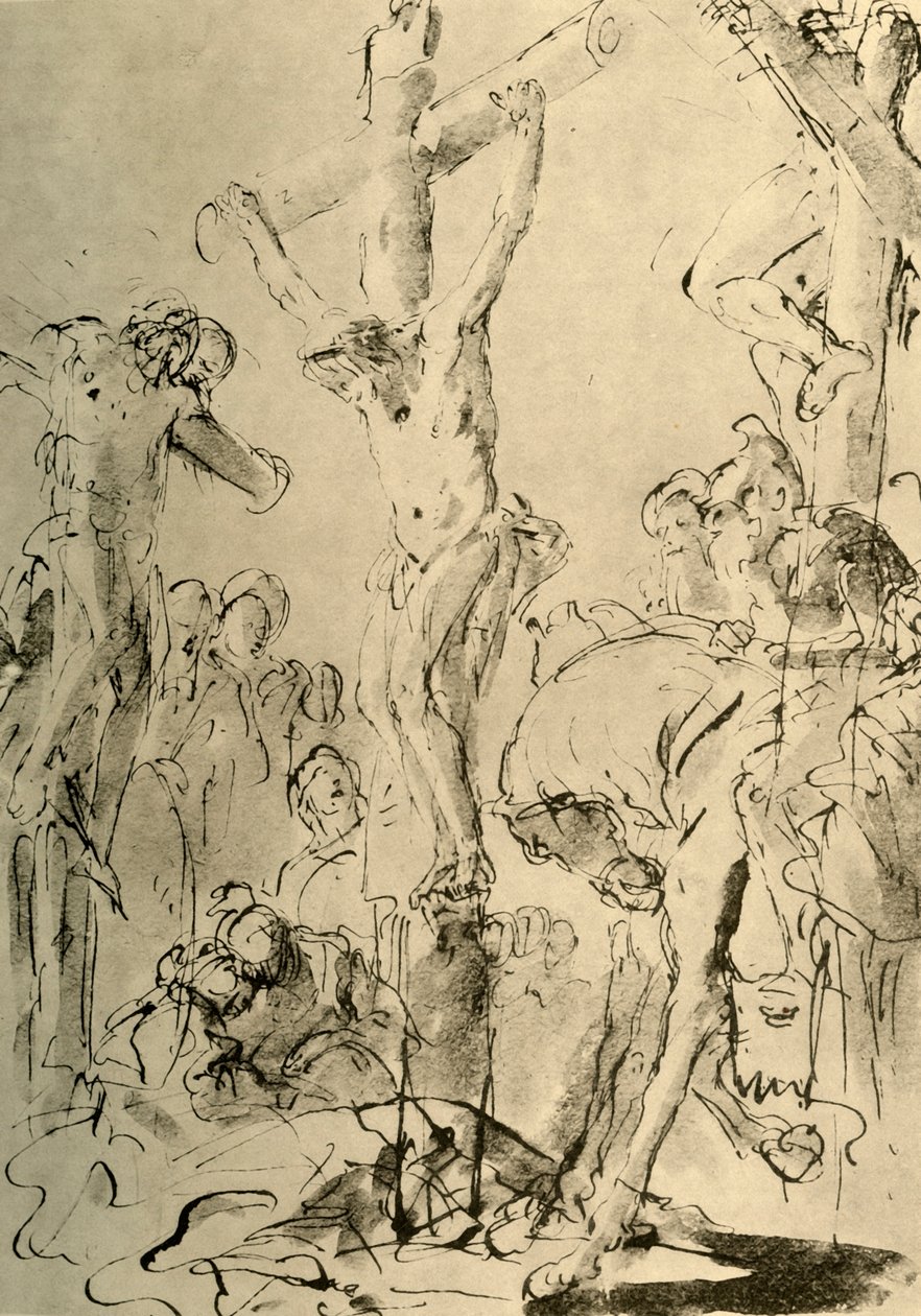 Kreuzigung, Mitte 18. Jahrhundert, 1928 von Giovanni Battista Tiepolo