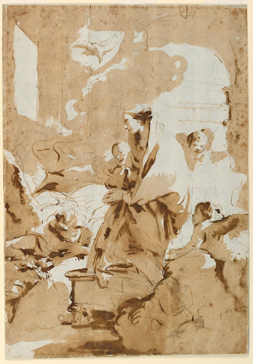 Die Verkündigung, ca. 1732 von Giovanni Battista Tiepolo