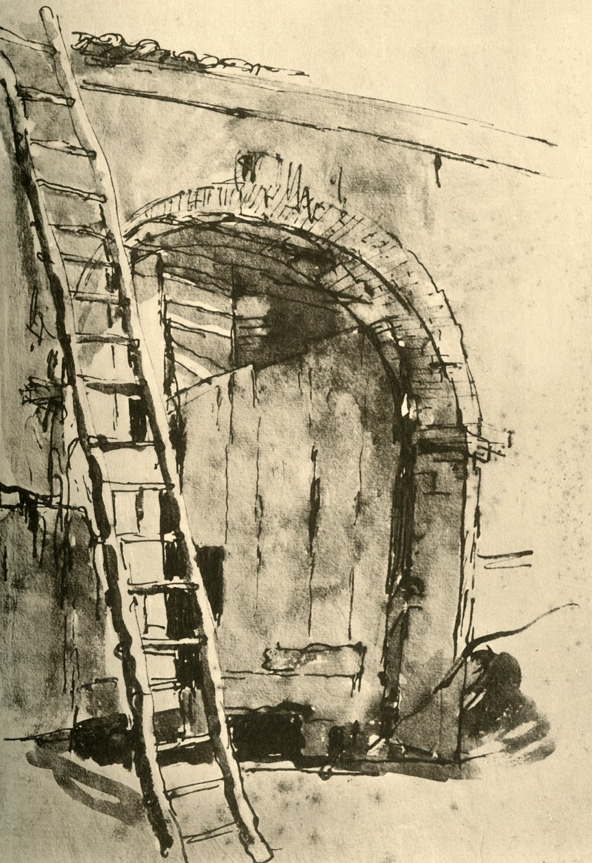 Tor, Mitte des 18. Jahrhunderts, 1928 von Giovanni Battista Tiepolo