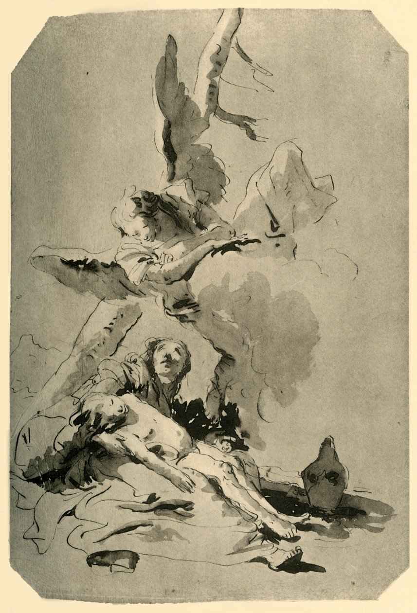 Hagar und Ismael, 1735, 1928 von Giovanni Battista Tiepolo
