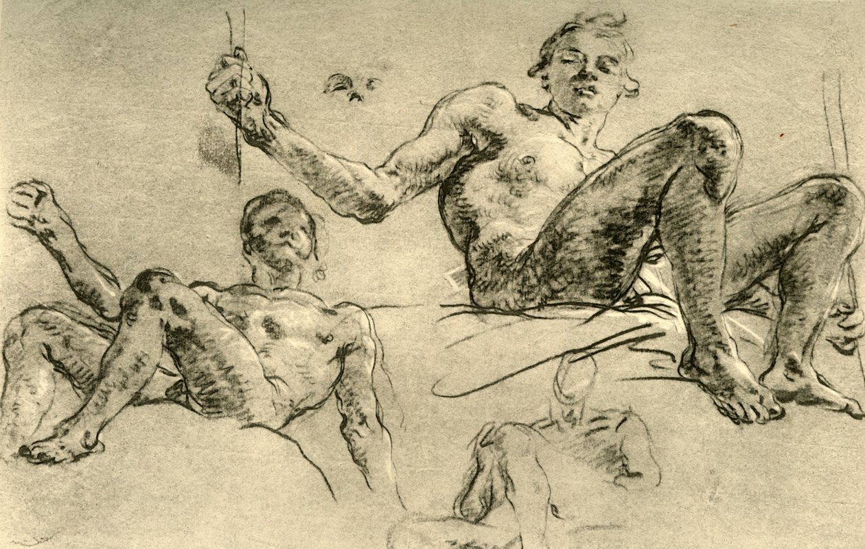 Aktstudien von Giovanni Battista Tiepolo
