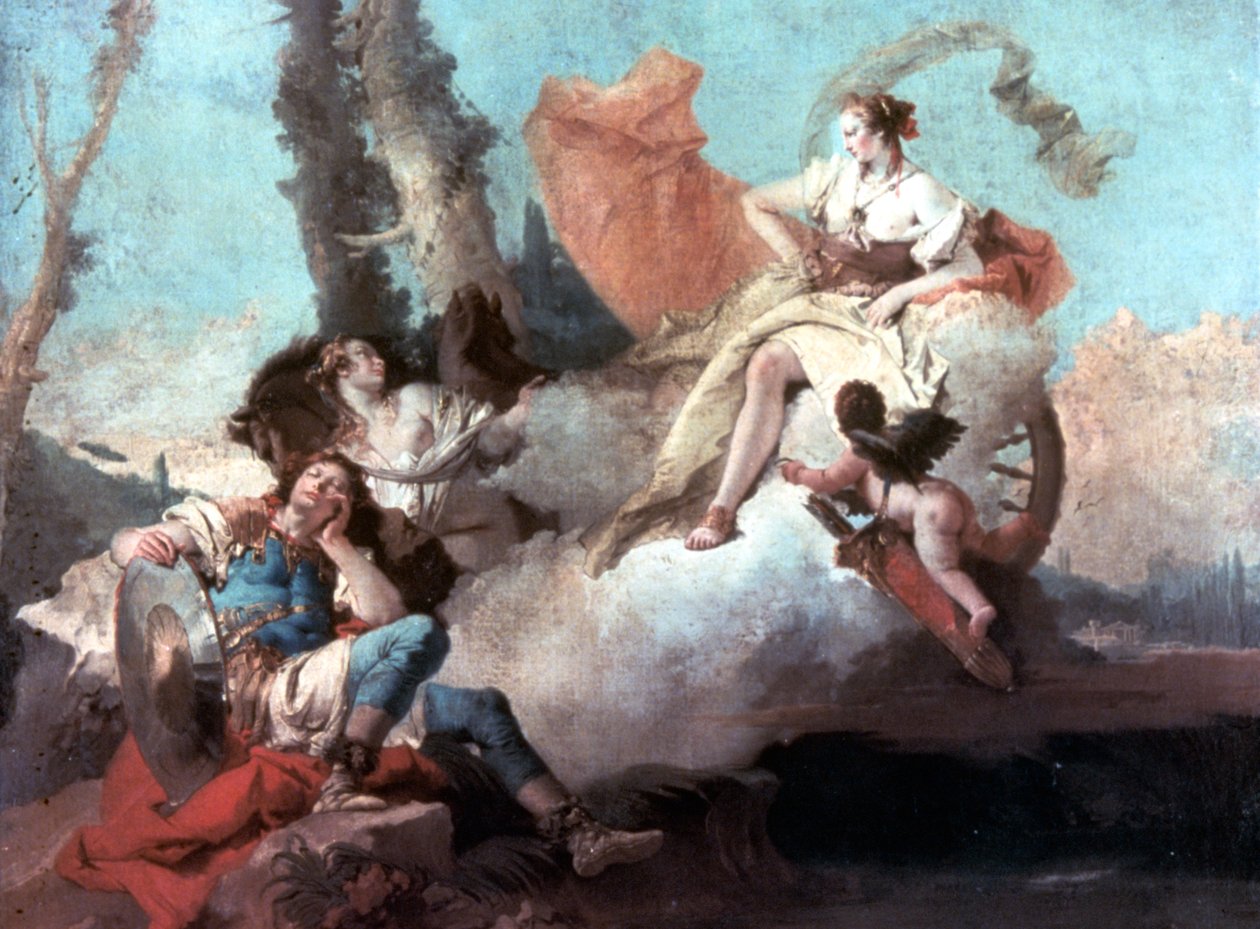 Rinaldo verzaubert von Armida 1742-1745 von Giovanni Battista Tiepolo