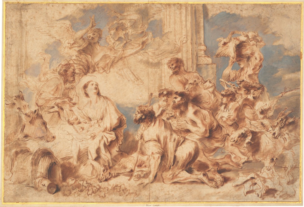 Die Anbetung der Hirten von Giovanni Benedetto Castiglione