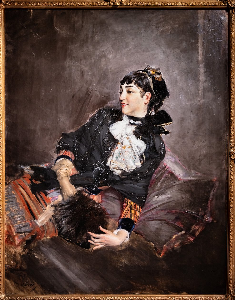 Die Gräfin von Rasty auf dem Sofa von Giovanni Boldini