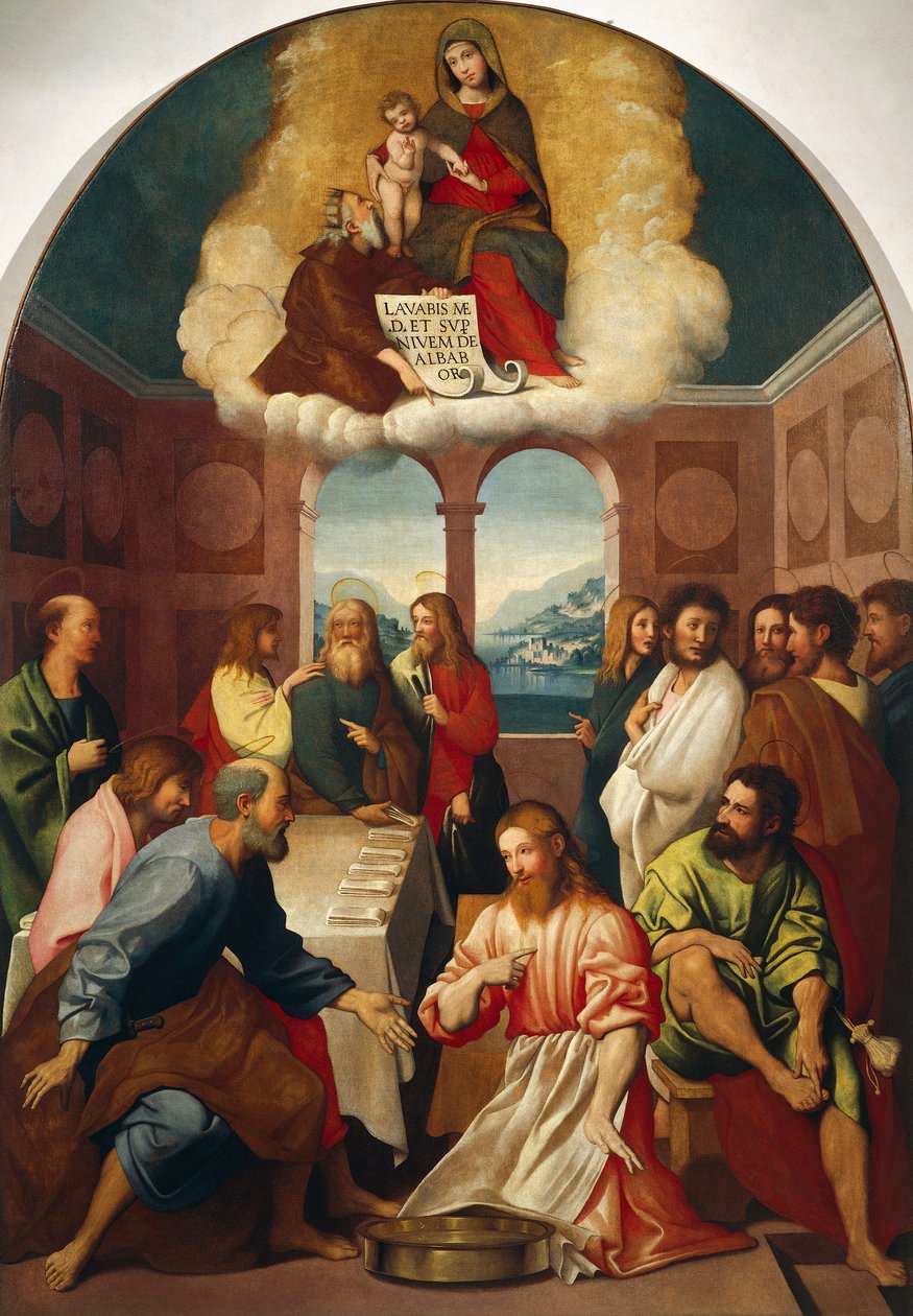 Fußwaschung von Giovanni Francesco Caroto