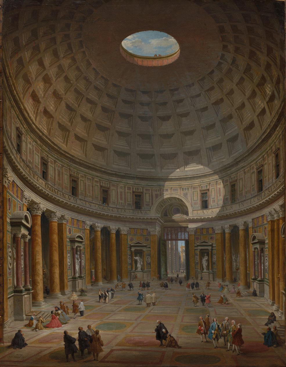 Innenraum des Pantheon, Rom von Giovanni Paolo Panini