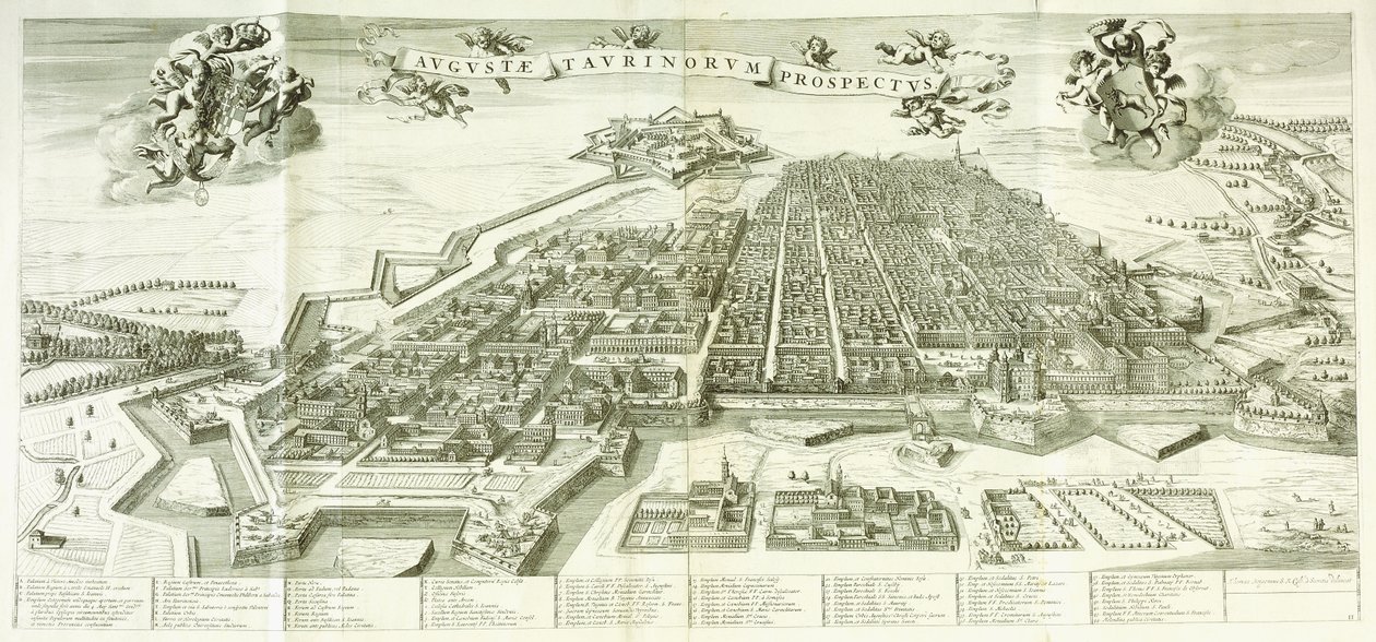 Ansicht von Turin, 1672 von Giovanni Tommaso Borgonio