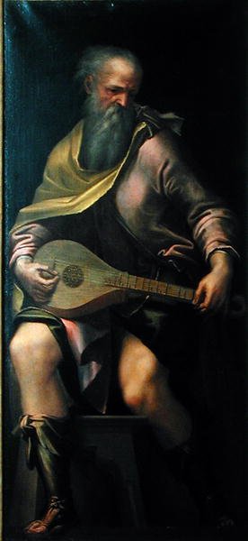 Lautenspieler, ca. 1562 von Girolamo Mazzola Bedoli