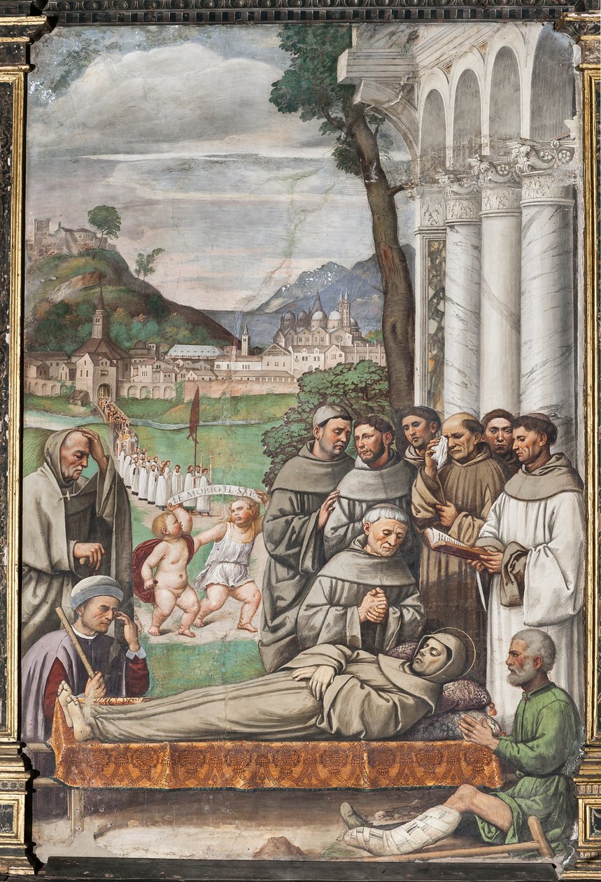 Der Tod des Heiligen Antonius, Schule des Heiligen von Girolamo Tessari