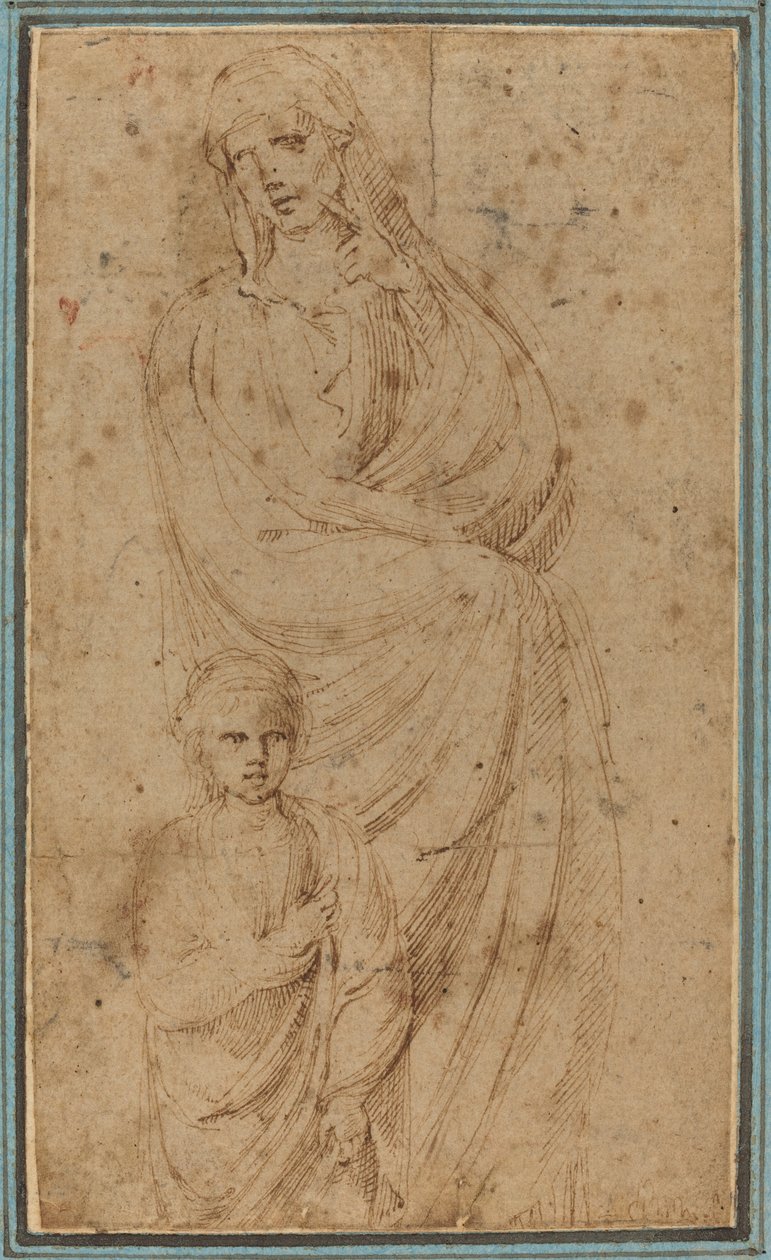 Zwei Figuren von Girolamo da Carpi