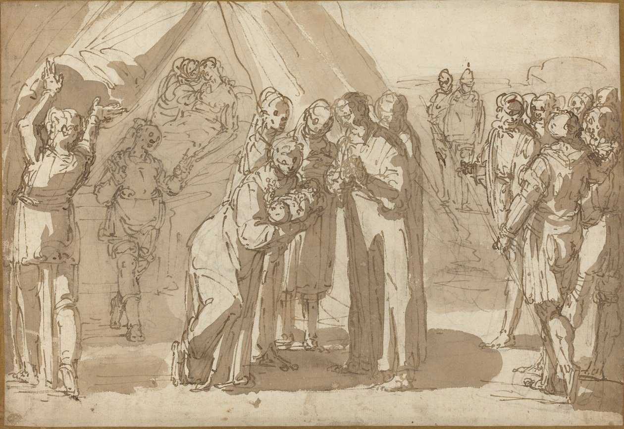 Geburtsszene von Giulio Benso