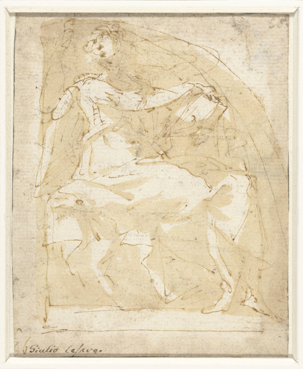 Engel mit einem Buch von Giulio Cesare Procaccini