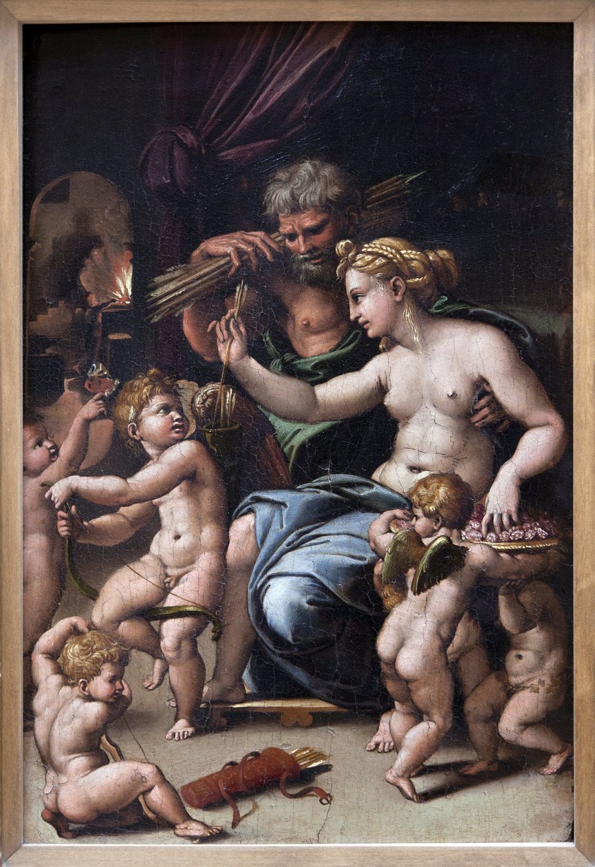 Venus und Vulkan von Giulio Romano