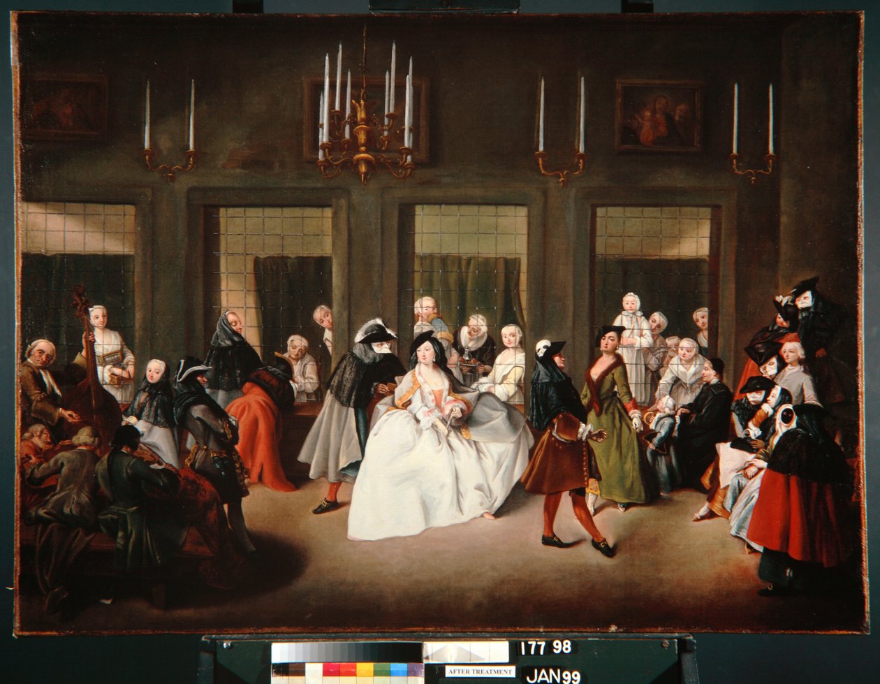 Das Klosterparlament, ca. 1760 von Giuseppe Gobbis