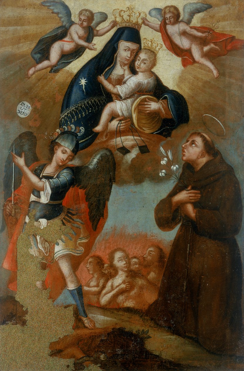 Madonna von Konstantinopel und Heilige von Giuseppe (attr.to) Grimaldi