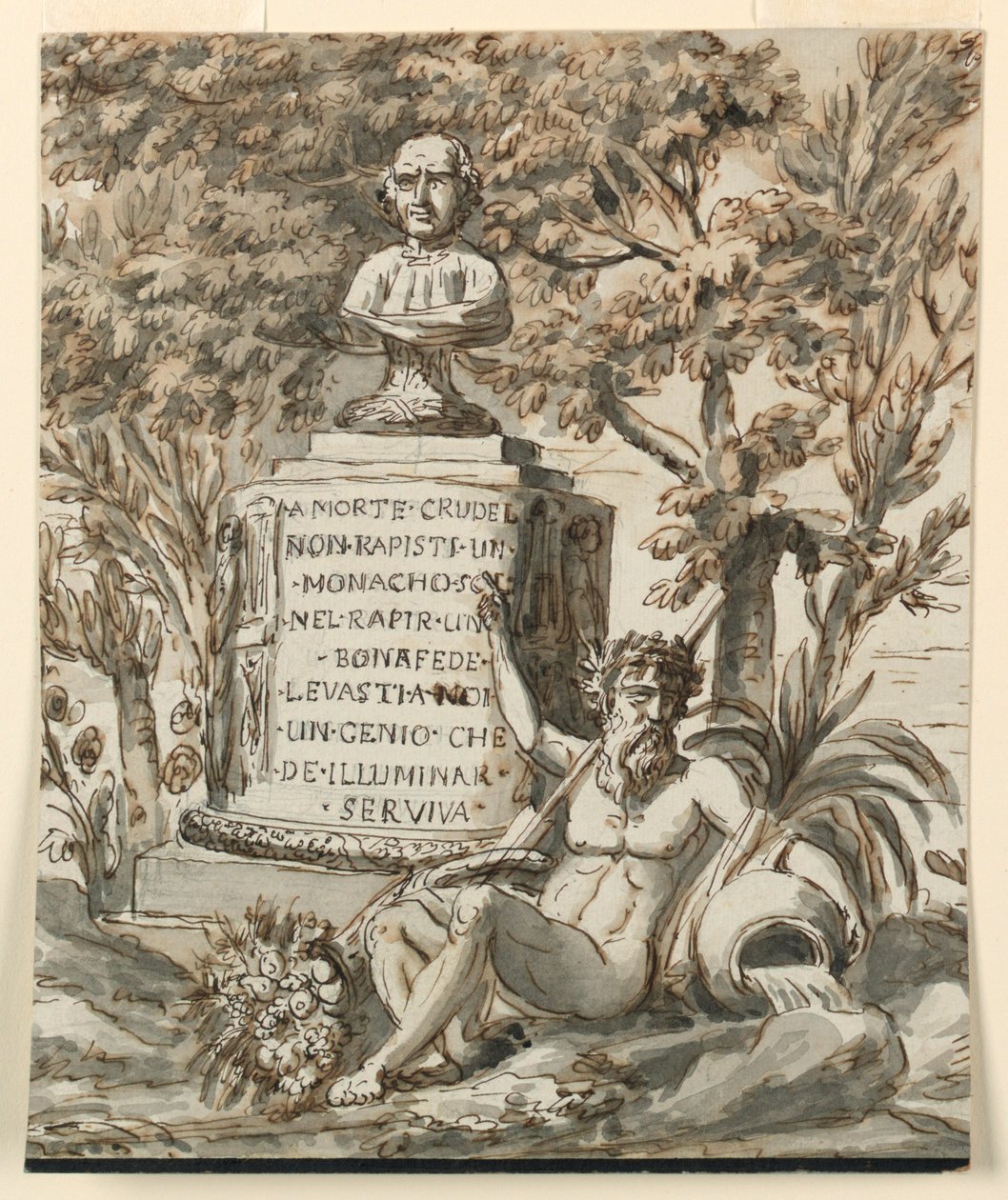 Grabdenkmal für den Mönch Bonafede von Giuseppe Barberi