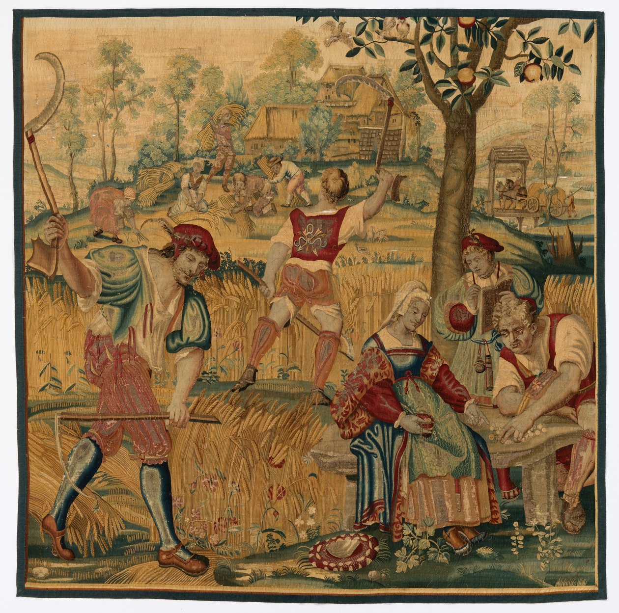 Sommer: Ernteszene, späte 1600er - frühe 1700er von Gobelins