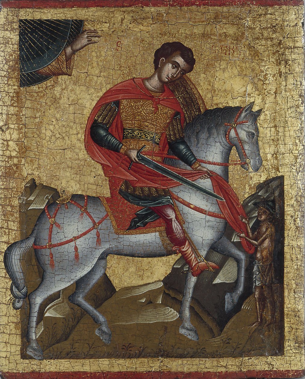 Heiliger Martin, ca. 1500 von Greek icon.