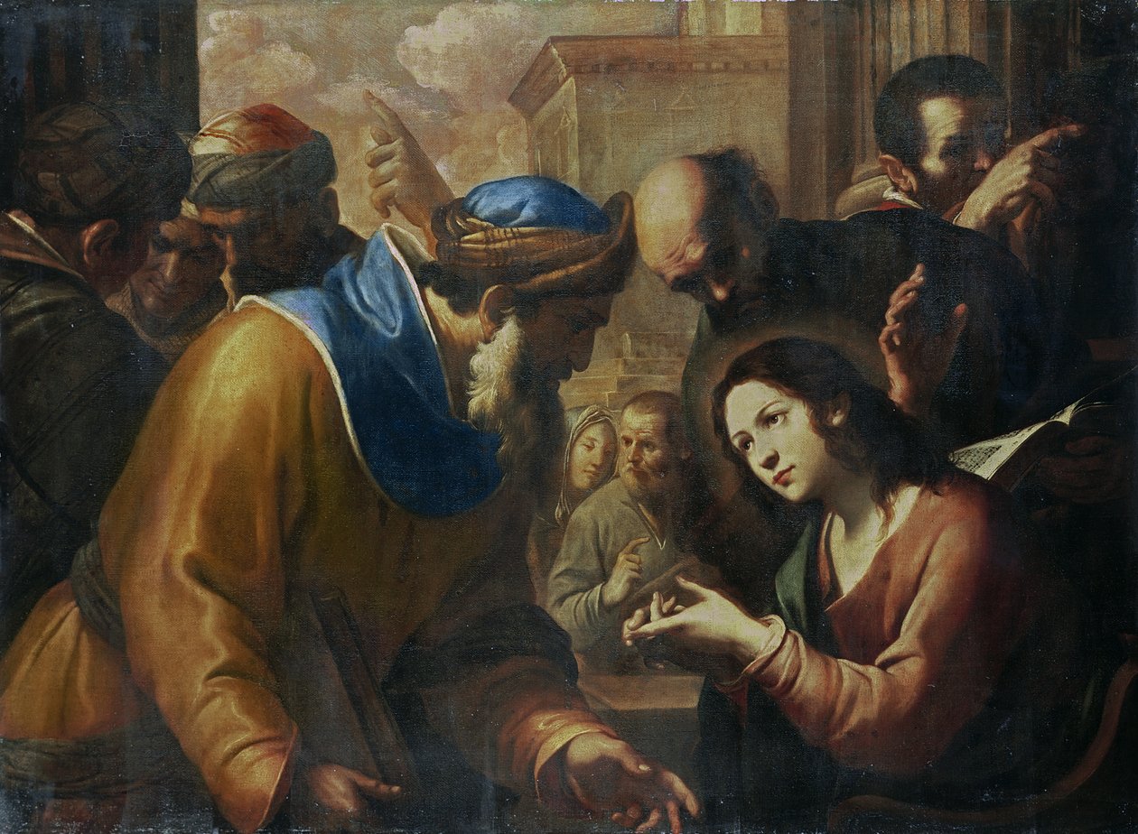 Christus im Gespräch mit den Ärzten, ca. 1660er Jahre von Gregorio Preti