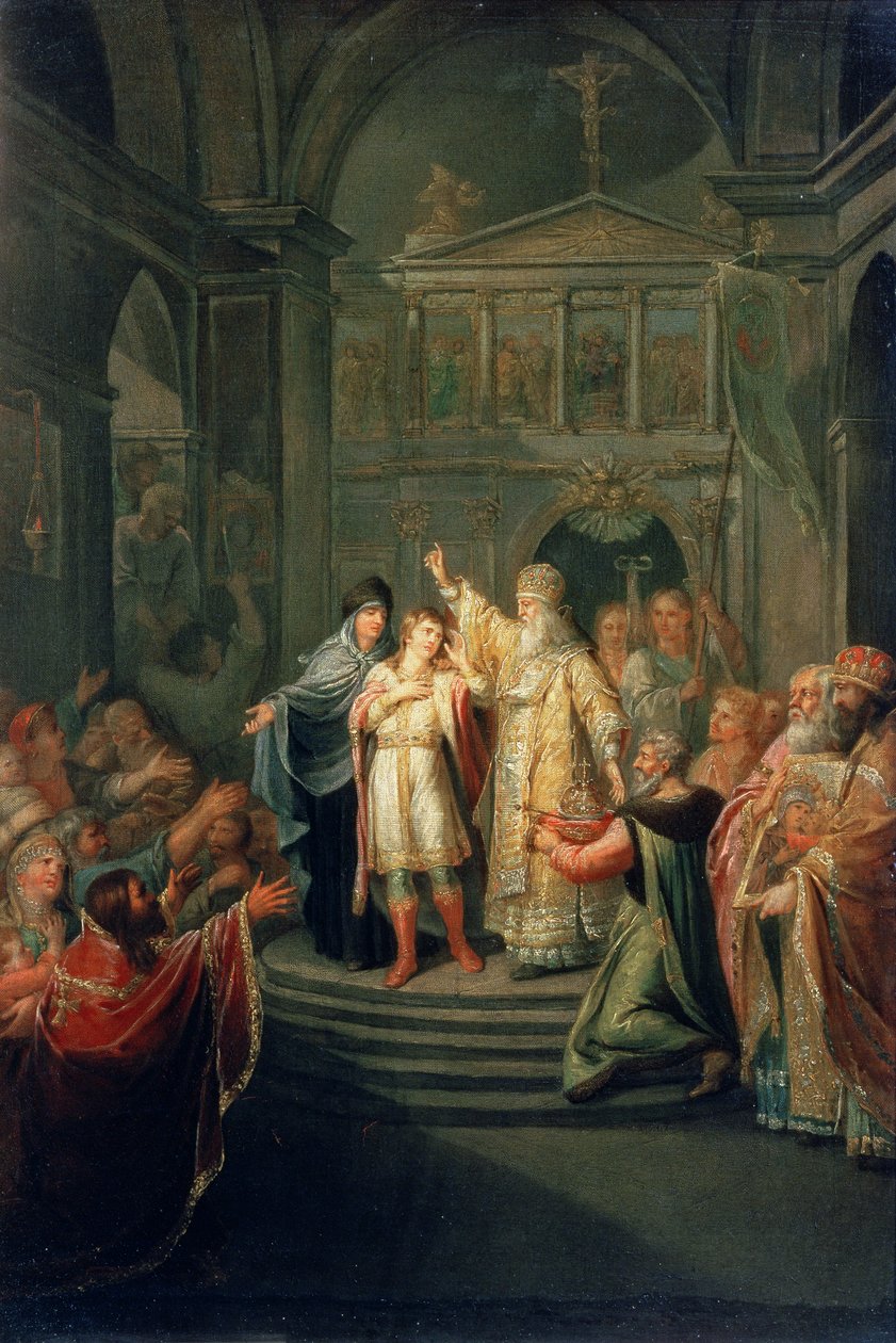 Die Wahl des Zaren Michael Romanov (1596-1676) am 14. März 1613, 1798-1800 von Grigoriy Ivanovich Ugryumov
