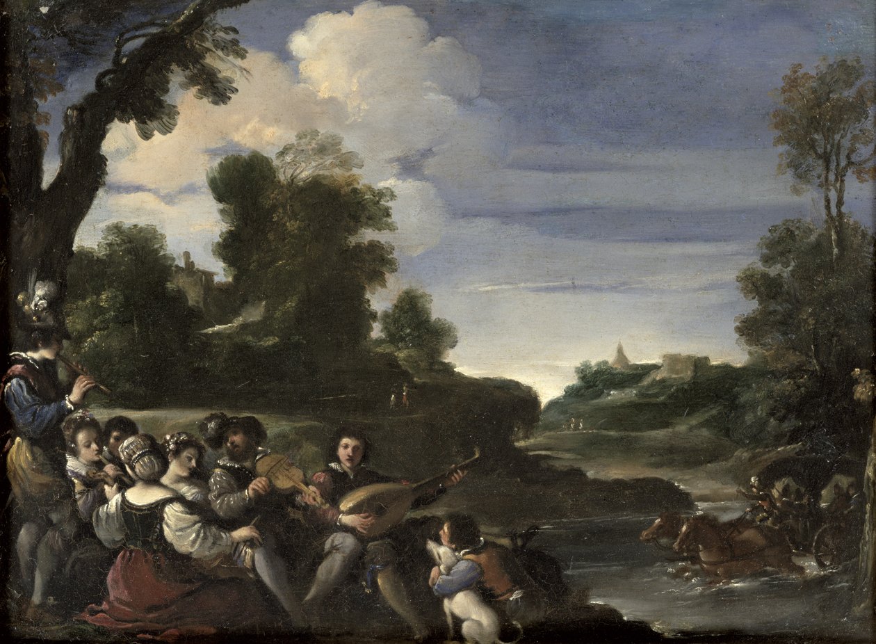 Konzert Champetre, 1617 von Giovanni Francesco Barbieri