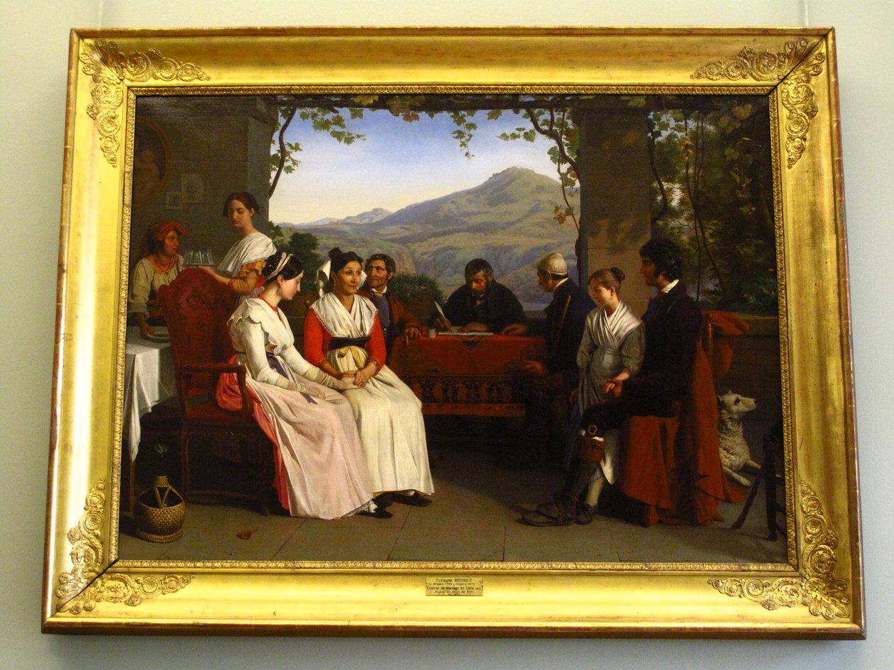 Heiratsvertrag in Italien von Guillaume Bodinier
