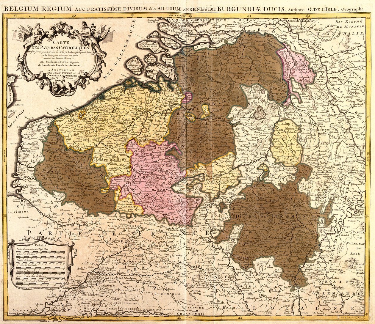 Belgien, Luxemburg von Guillaume Delisle