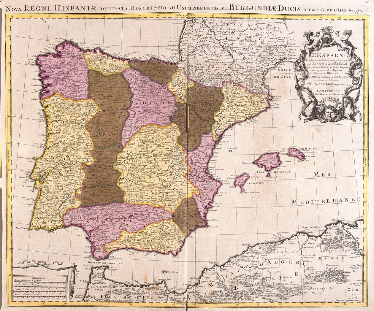 Spanien von Guillaume Delisle