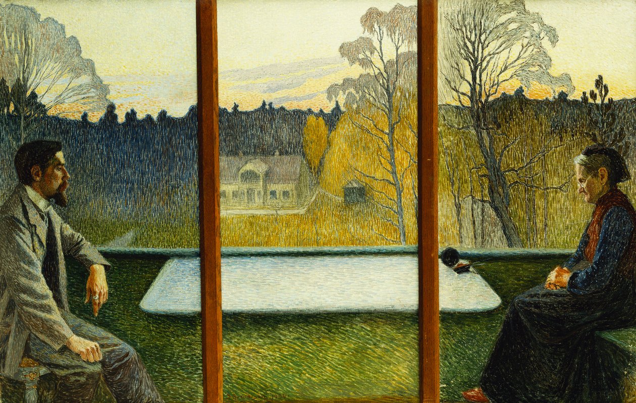 Auf der Terrasse von Gunnar (attr. to) Gunnarson