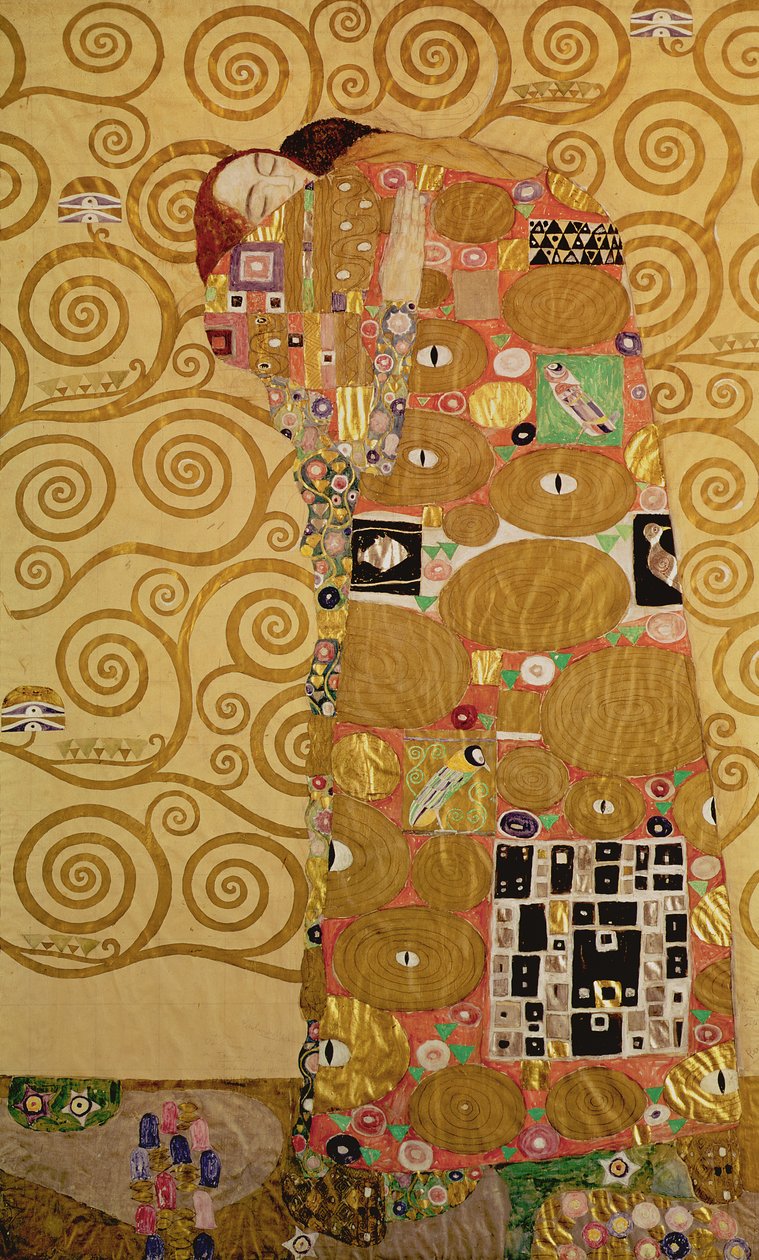 Erfüllung (Stoclet Fries) ca. 1905-09 von Gustav Klimt