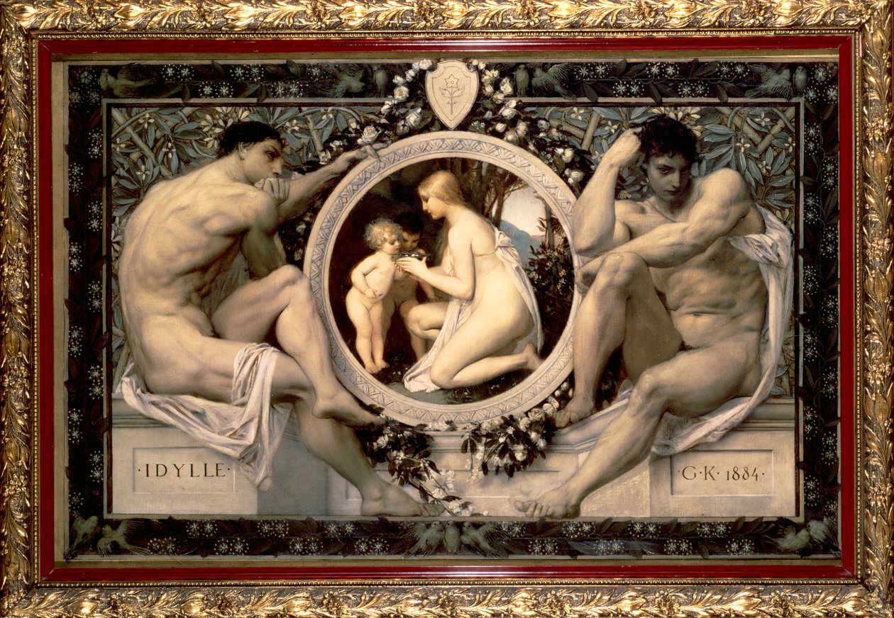 Idylle, 1884 von Gustav Klimt
