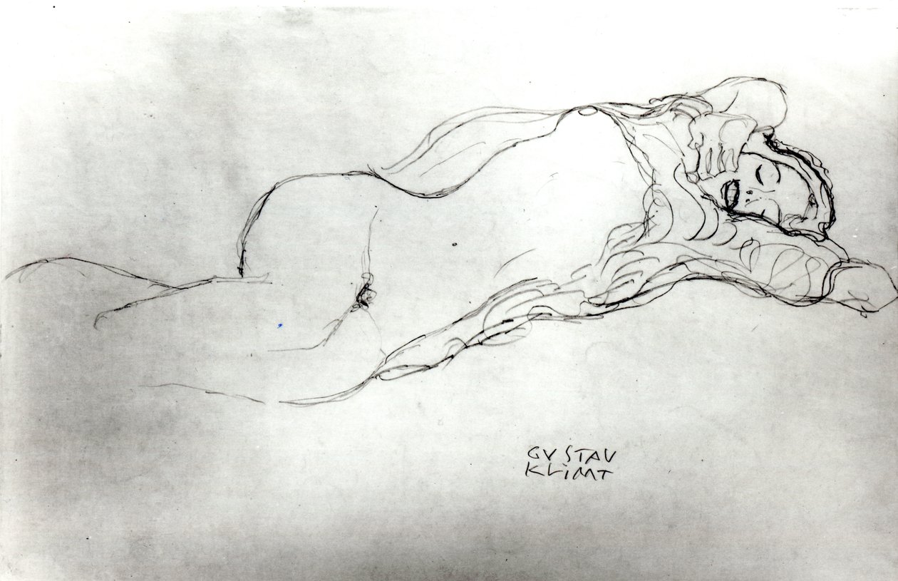 Liegende Frau von Gustav Klimt