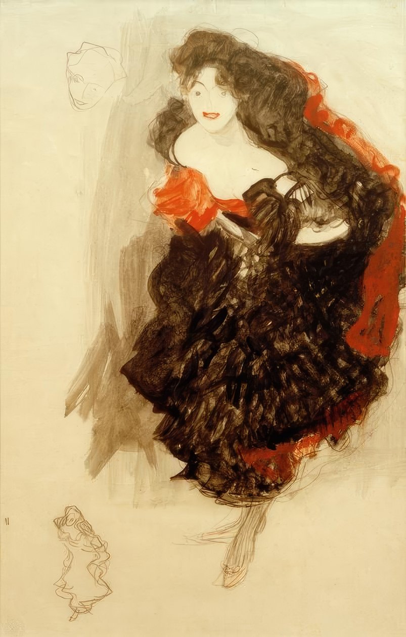 Studie zu Judith II von Gustav Klimt