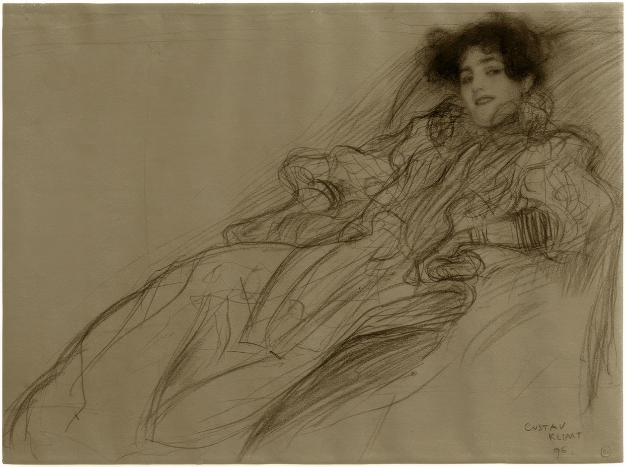 Junge Dame im Sessel von Gustav Klimt