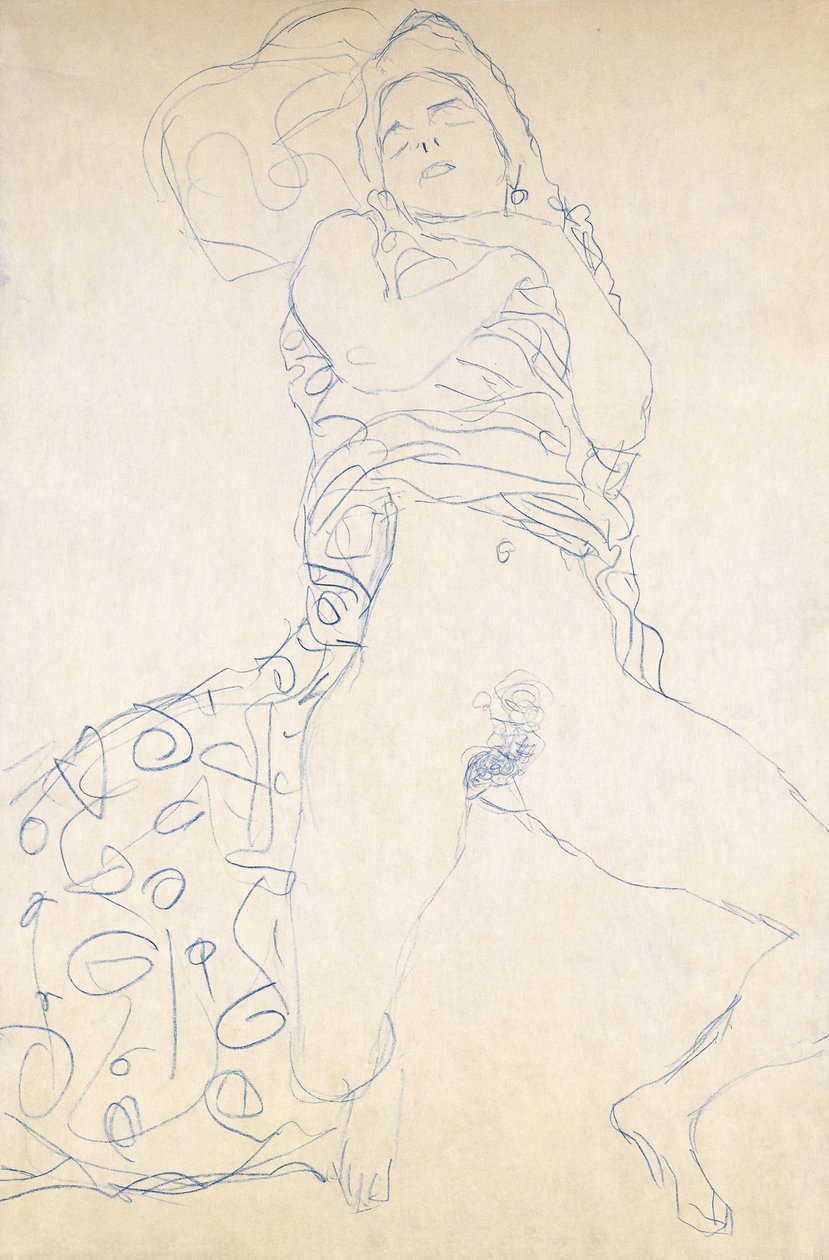 Halbakt, 1913 von Gustav Klimt