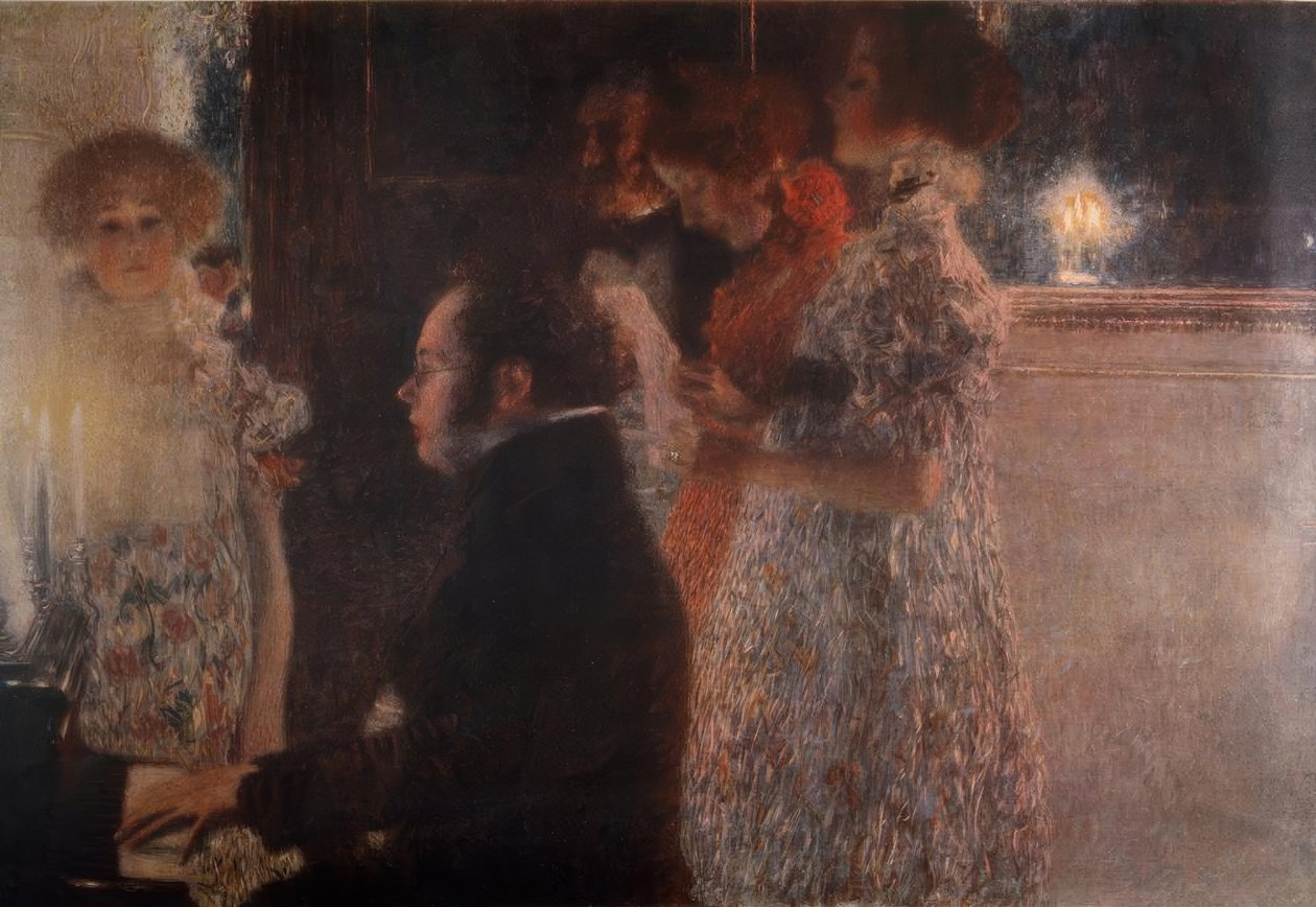 Schubert am Klavier von Gustav Klimt