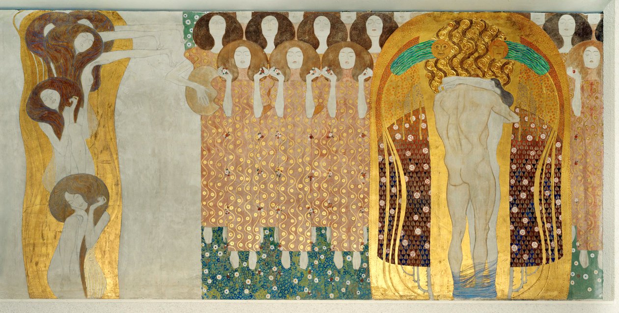 Der Beethovenfries, Detail von Gustav Klimt