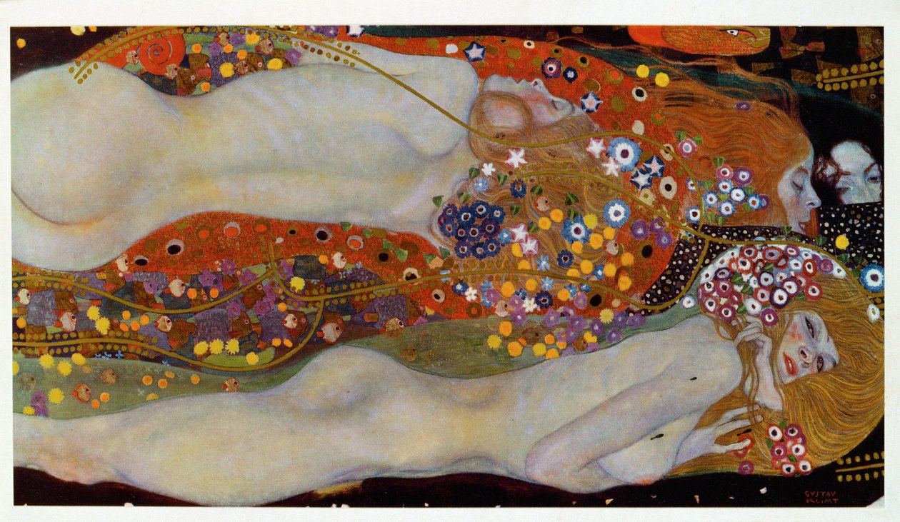 Wasserschlangen II (Die Freunde) von Gustav Klimt