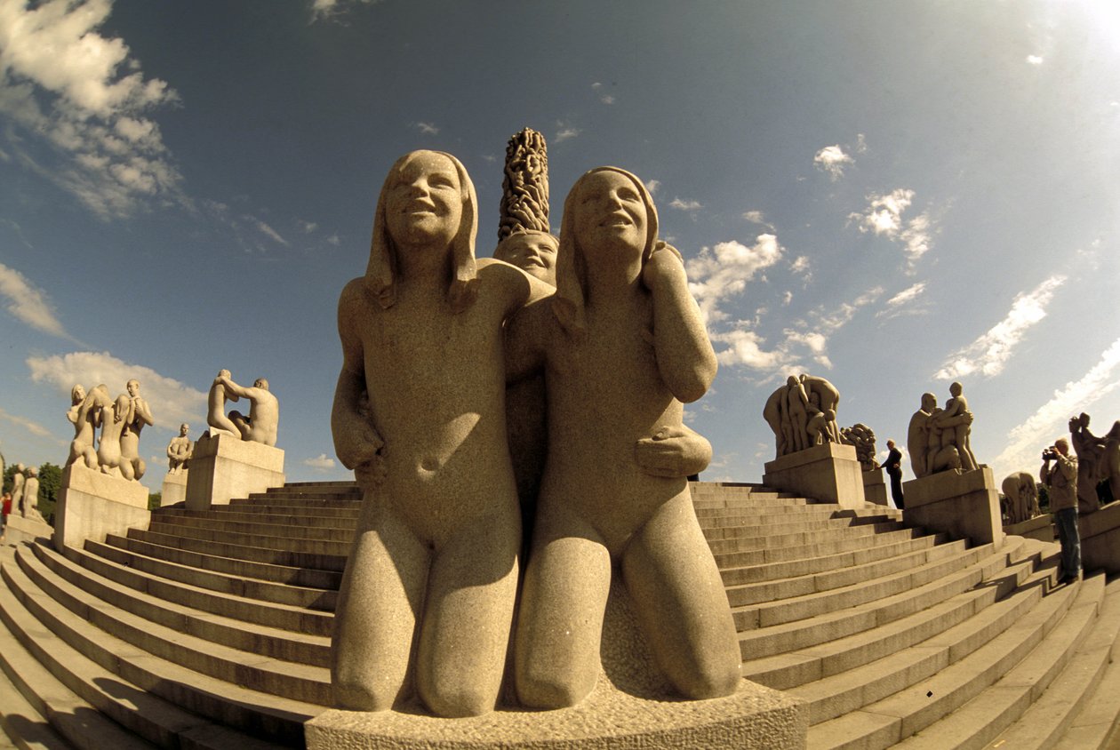 Vigeland-Skulptur, Frognerpark, Oslo, Norwegen, Europa von Gustav Vigeland