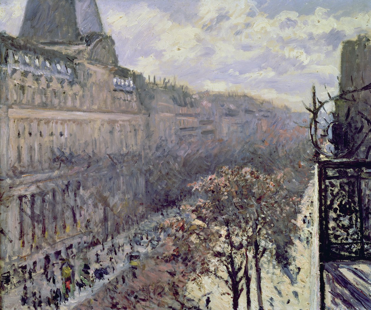 Boulevard des Italiens, ca. 1880 von Gustave Caillebotte