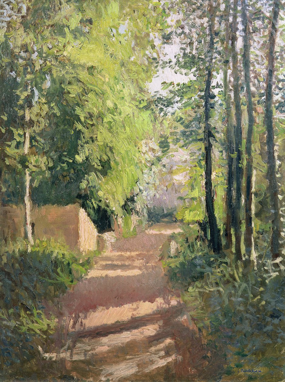 Pfad in einem Wald in der Normandie von Gustave Caillebotte