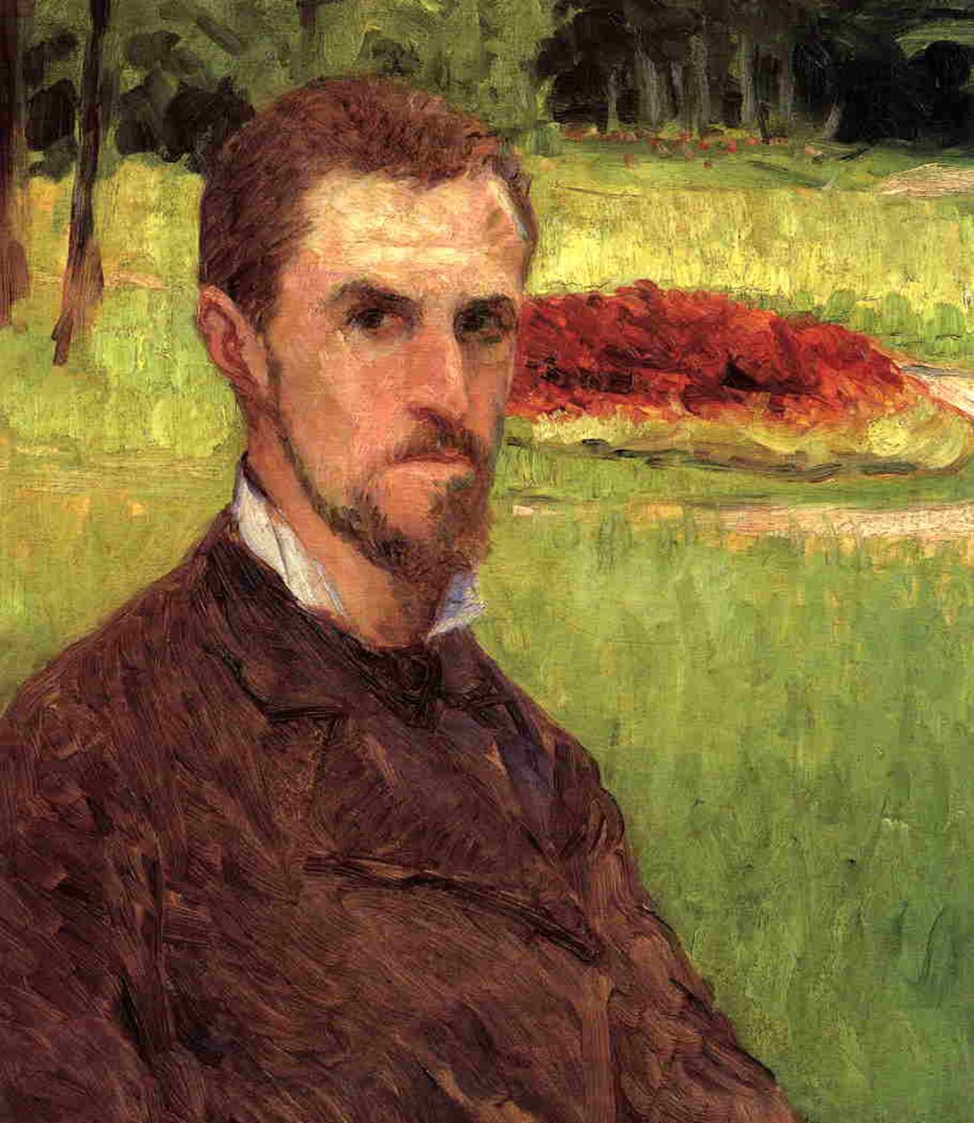 Selbstporträt, 1875-76 von Gustave Caillebotte