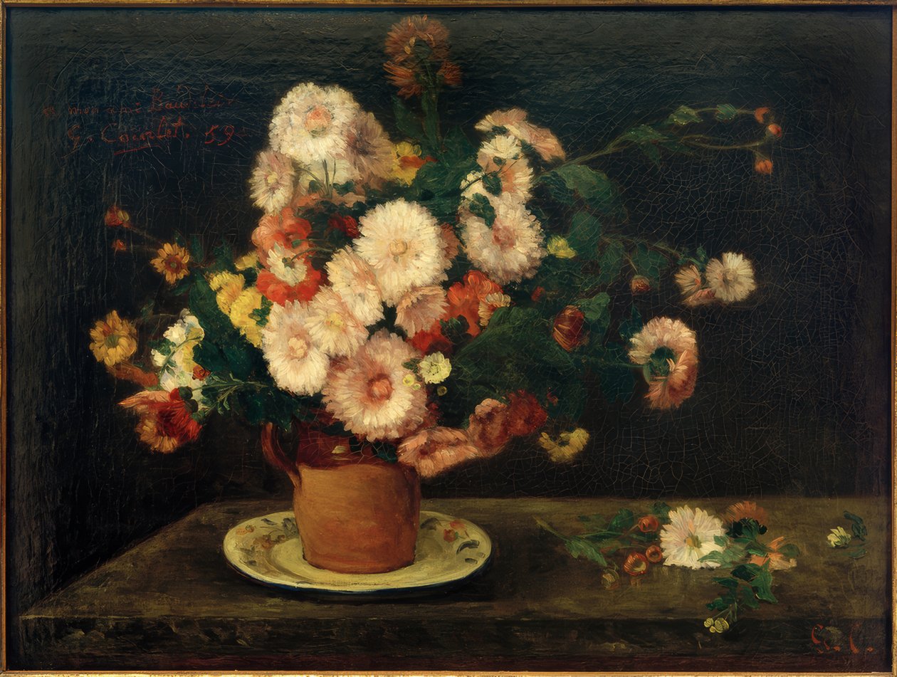 Asternstrauß von Gustave Courbet