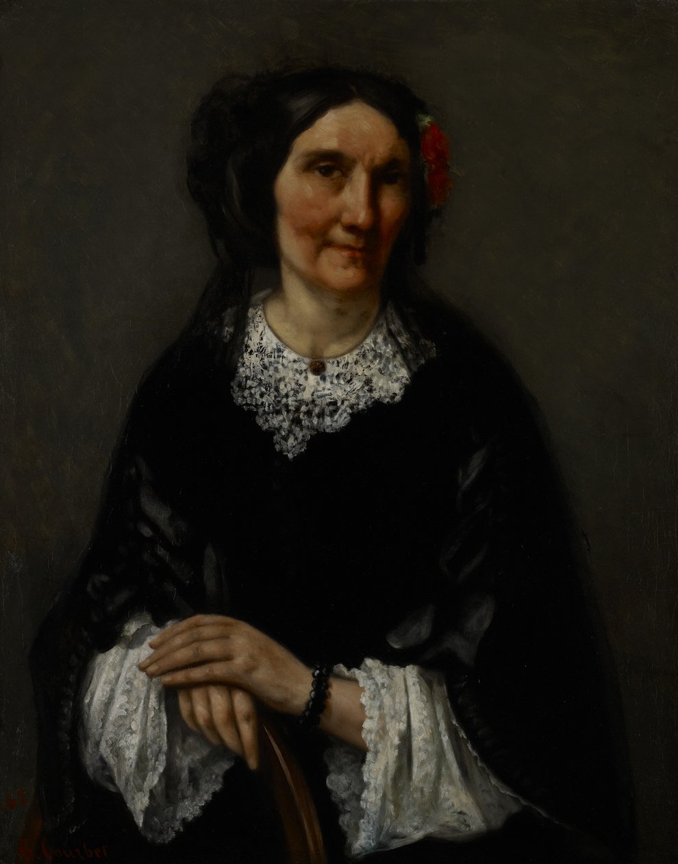 Porträt von Anika Psalmon, Mrs. Robin, 1862 von Gustave Courbet