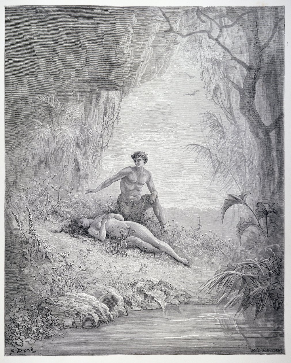 Adam und Eva, aus Buch V von 