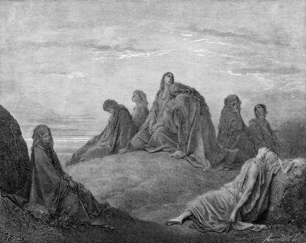 Jephtas Tochter und ihre Gefährtinnen von Gustave Dore