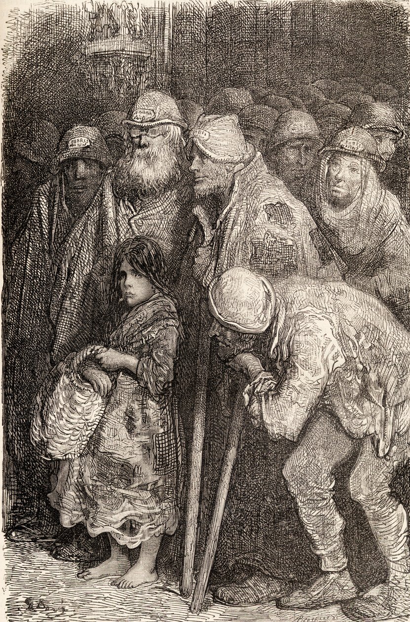 Spanische Bettler aus Burgos, Spanien im 19. Jahrhundert, 1878 von Gustave Dore